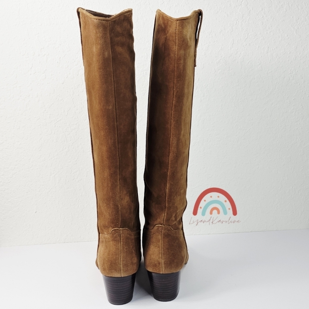 New! J. Crew New Piper Square Toe Knee-high Boots in Suede - Picture 8 of 16